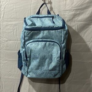 NWT Embark Blue & Sea foam Green Patterned Backpack